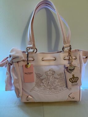 Juicy Couture Pink Logo Tote Bag